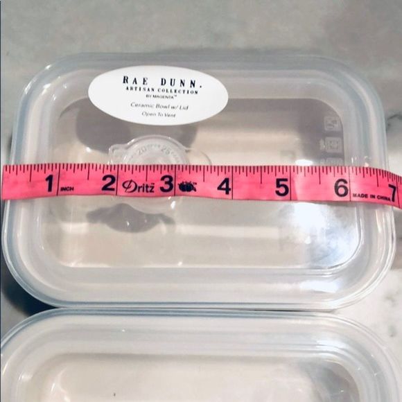 NWT Rae Dunn 2 pieces Lunch & Delish Ceramic Containers Set with Vented Lid New - Picture 11 of 15